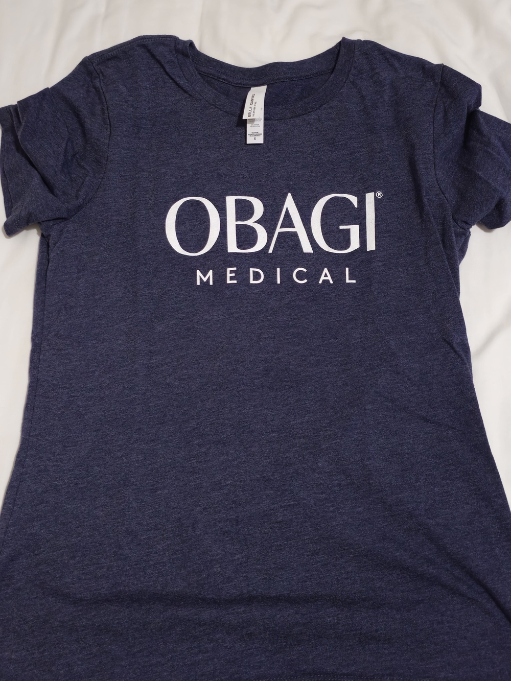 Obagi Women's Navy Blue Logo Tee